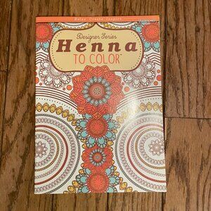 Henna To Color - Adult Coloring Book - Designer Series
